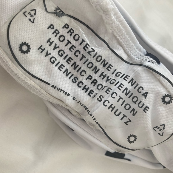 Cute women’s Black and white Heart print one piece monkini swimsuit Large L - Picture 5 of 9